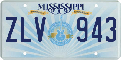 MS license plate ZLV943