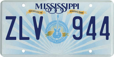 MS license plate ZLV944