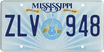 MS license plate ZLV948
