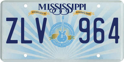 MS license plate ZLV964