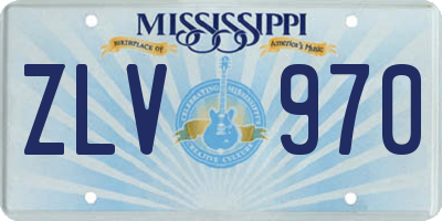 MS license plate ZLV970
