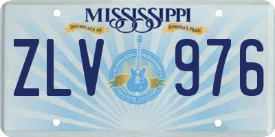 MS license plate ZLV976