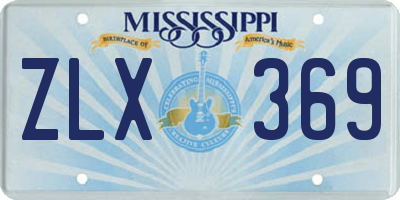 MS license plate ZLX369