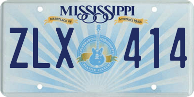 MS license plate ZLX414
