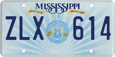 MS license plate ZLX614