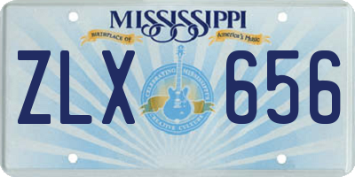 MS license plate ZLX656