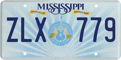 MS license plate ZLX779