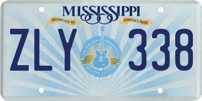MS license plate ZLY338