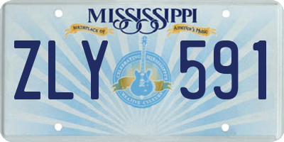 MS license plate ZLY591