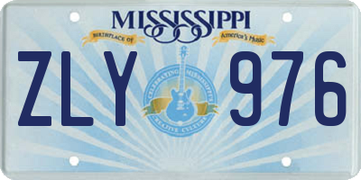 MS license plate ZLY976
