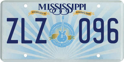 MS license plate ZLZ096