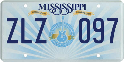 MS license plate ZLZ097