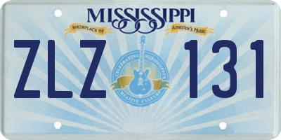 MS license plate ZLZ131