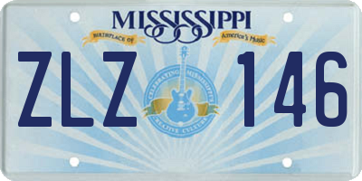 MS license plate ZLZ146