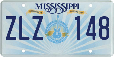 MS license plate ZLZ148
