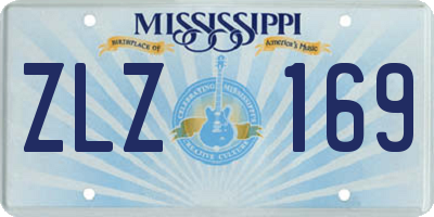 MS license plate ZLZ169