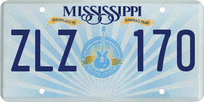 MS license plate ZLZ170