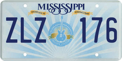 MS license plate ZLZ176