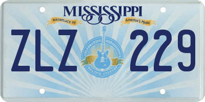 MS license plate ZLZ229