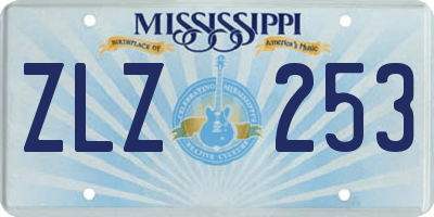 MS license plate ZLZ253