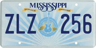 MS license plate ZLZ256