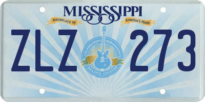 MS license plate ZLZ273