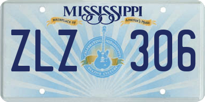 MS license plate ZLZ306