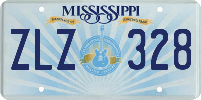 MS license plate ZLZ328