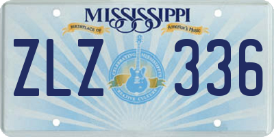 MS license plate ZLZ336