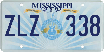 MS license plate ZLZ338