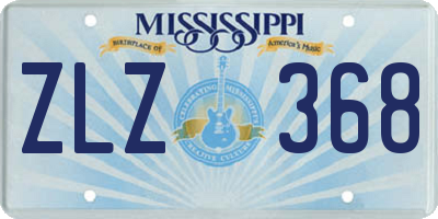 MS license plate ZLZ368