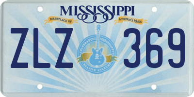 MS license plate ZLZ369