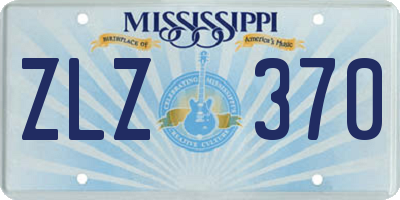 MS license plate ZLZ370