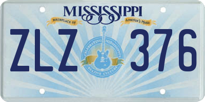 MS license plate ZLZ376