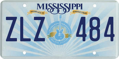MS license plate ZLZ484
