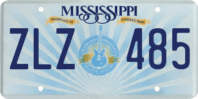 MS license plate ZLZ485
