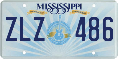 MS license plate ZLZ486