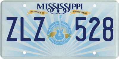 MS license plate ZLZ528