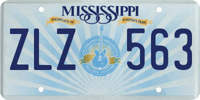 MS license plate ZLZ563