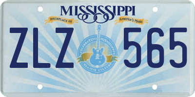 MS license plate ZLZ565