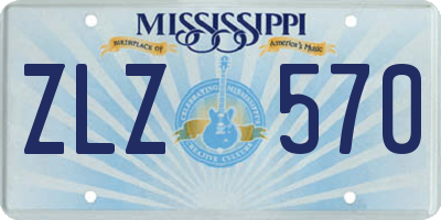 MS license plate ZLZ570