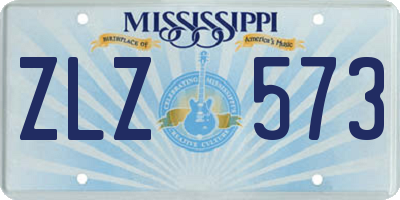 MS license plate ZLZ573