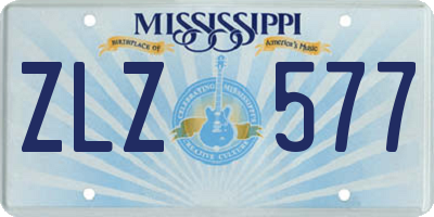 MS license plate ZLZ577