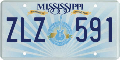 MS license plate ZLZ591
