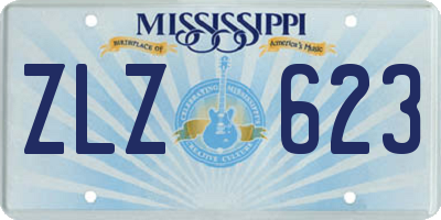 MS license plate ZLZ623