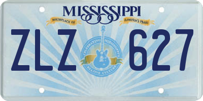 MS license plate ZLZ627