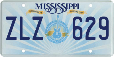 MS license plate ZLZ629
