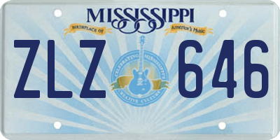 MS license plate ZLZ646
