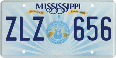 MS license plate ZLZ656