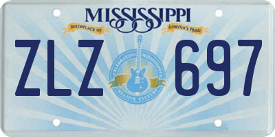 MS license plate ZLZ697